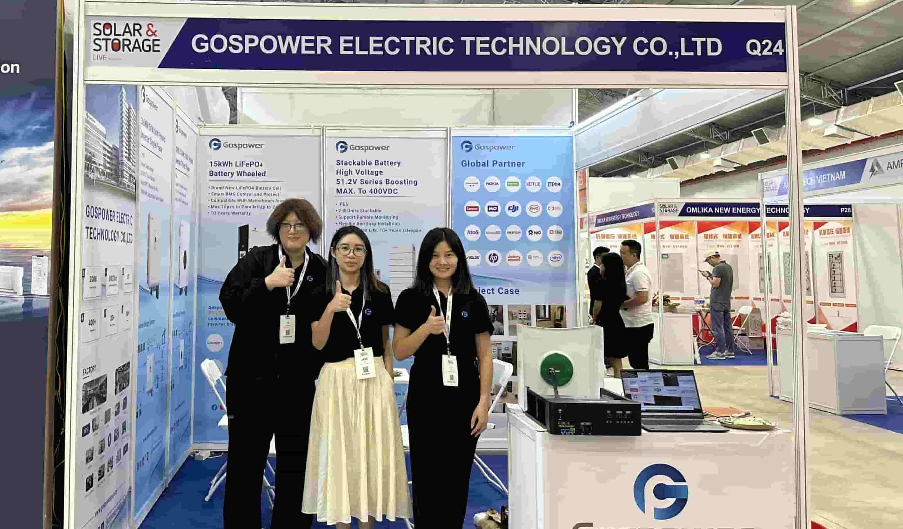 GOSPOWER prezentuje inteligentne rozwiązania solarne na targach Solar & Storage Live Vietnam w 2024 roku